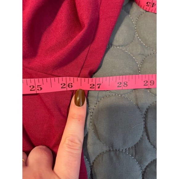 Talbots Cotton Red V-Neck Long Sleeve Ruffle Trim Knit Top Blouse Women's 3X‎ - Picture 5 of 6